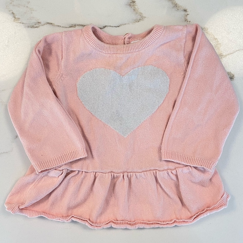 Carter’s Sparkly Heart Sweater 💖